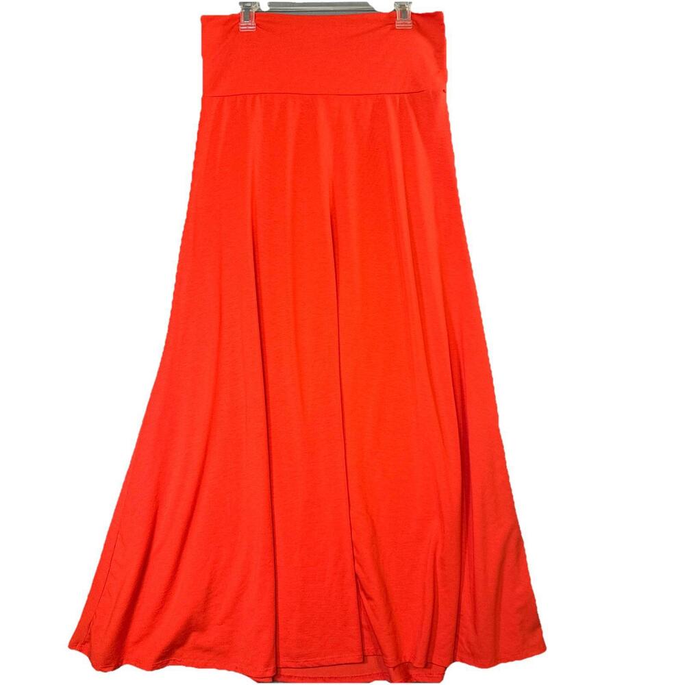 Lularoe Women’s Maxi Skirt Size Large Solid Red NWOT Valentine’s Day